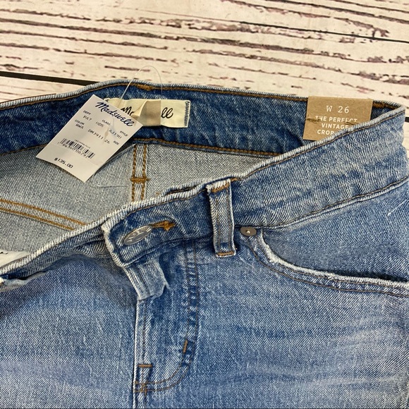 Madewell The vintage crop high waist jeans NWT - Picture 13 of 14